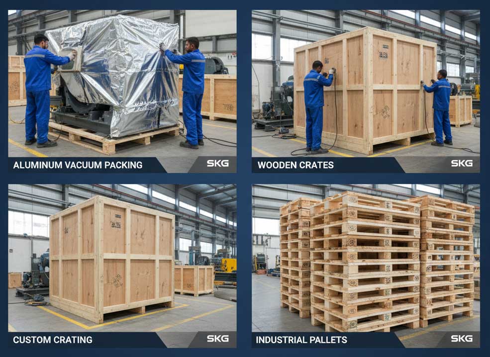 Aluminium Vacuum Packing & Wooden Crates
