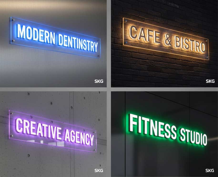 Illuminated Acrylic Edgelit Signs